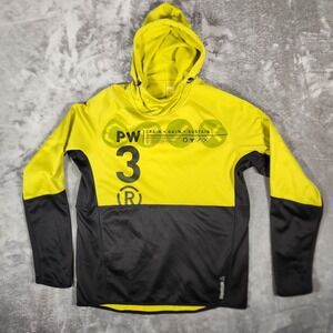 Reebok PW3R Hoodie Men's Large Power Green Black Running Active Workout
